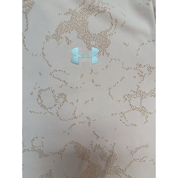 Under Armour Women's Seamless Melange Short Sleeve Peach Frost Heat gear Loose S - Picture 2 of 7